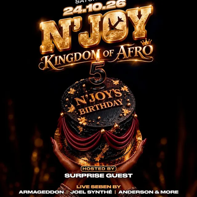 N’JOY BIRTHDAY X 24.10.26 x KINGDOM OF AFRO (W/ LIVE SEBEN)
