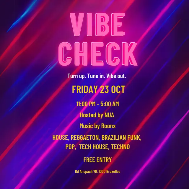 VIBE CHECK - FREE International Party