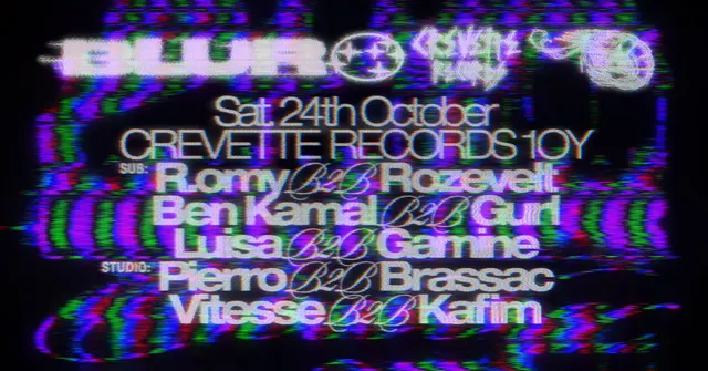 BLUR x Crevette Records' 10Y